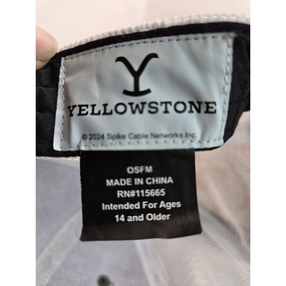 Yellowstone Dutton Ranch Trucker Hat Gray Yellow Snapback - Picture 7 of 7